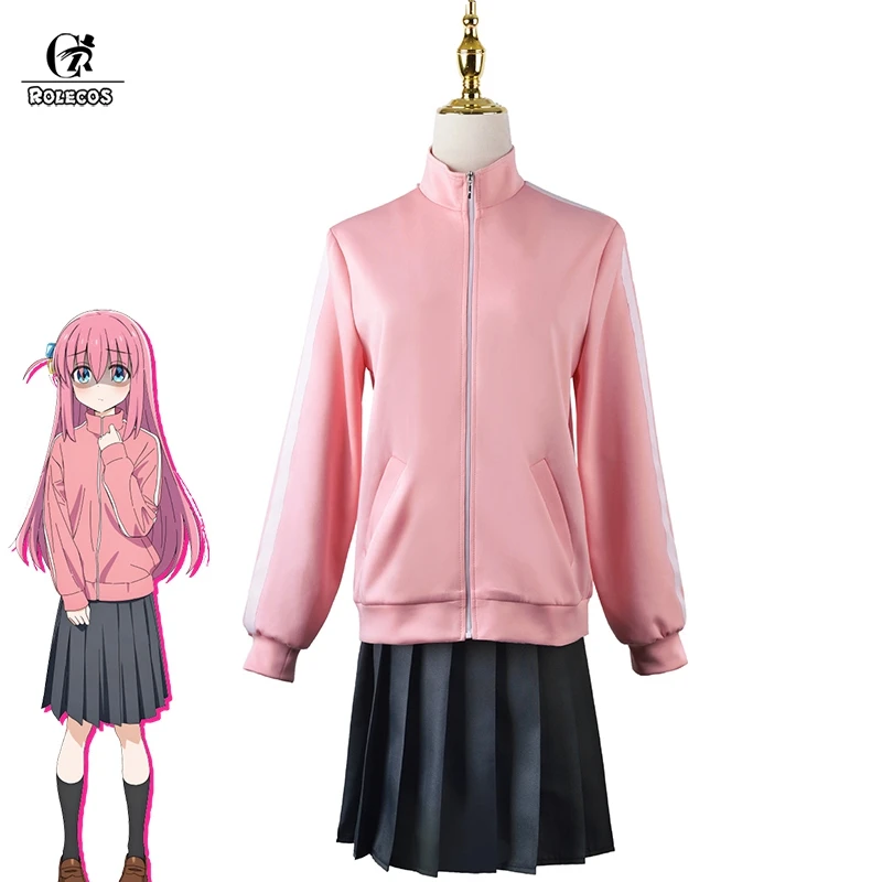 

ROLECOS Bocchi the Rock! Cosplay Costumes Hitori Gotou Uniform Ryou Yamada Nijika Ijichi Costumes Cosplay Women Halloween Outfit