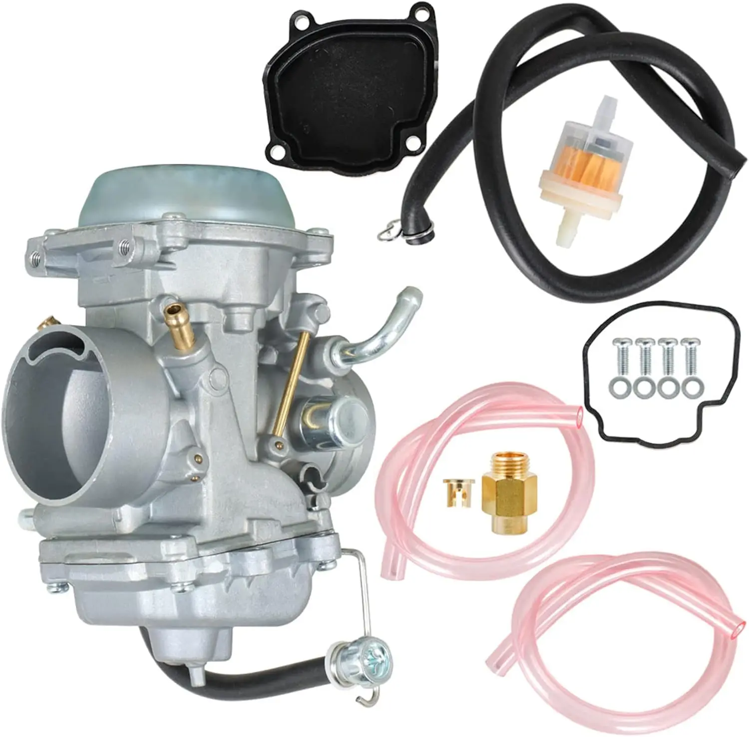 Carburador 13200-19B92 de Repuesto para King Quad 300 LTF4WDX 1994-1998 / King Quad 300 4x4 1999, Tipo Roscado con Cable de Aceleración