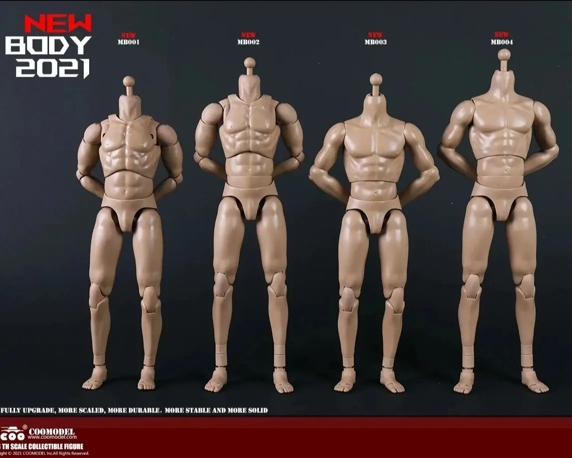 COOMODEL 1/6 Standard Muscle Male Soldier Body MB001 MB002 MB003 BD001 BD002 BD003 BD004 25/27CM Military Action Figure Doll