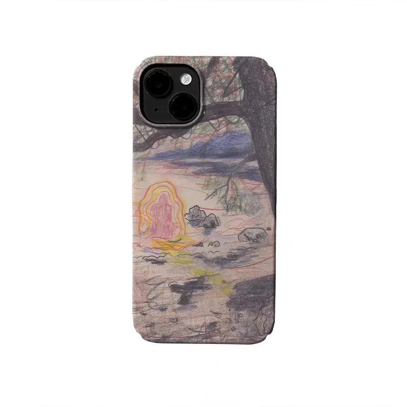 

Rainbow Figure in The Lake Phone Case for IPHONE 17 Air 16E 15 PROMAX 14 Plus 13 12 MINI 11 PRO 16Plus XR SE Acrylic Phone Cover