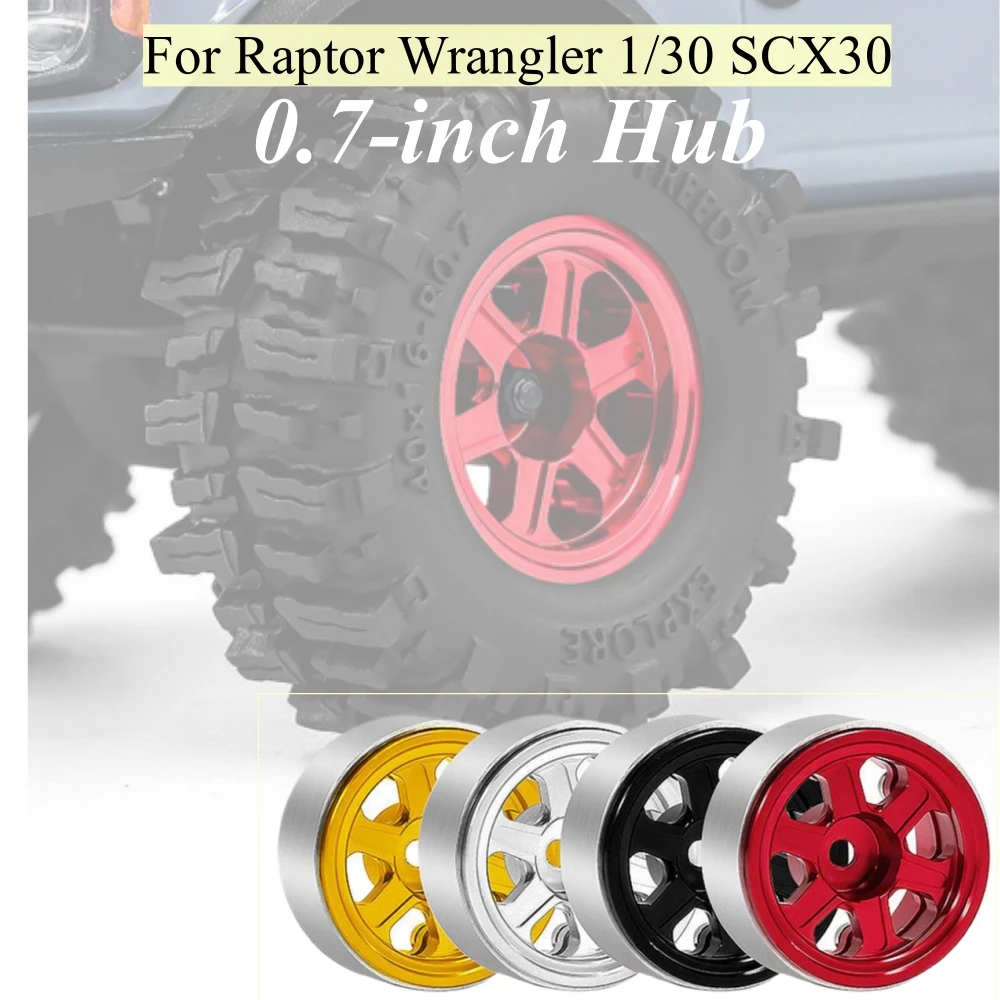 For Raptor Wrangler 1/30 SCX30 Wheel Offset 0.7-inch Hub Offset K10 Ascent-32 D412 RC Car Accessories