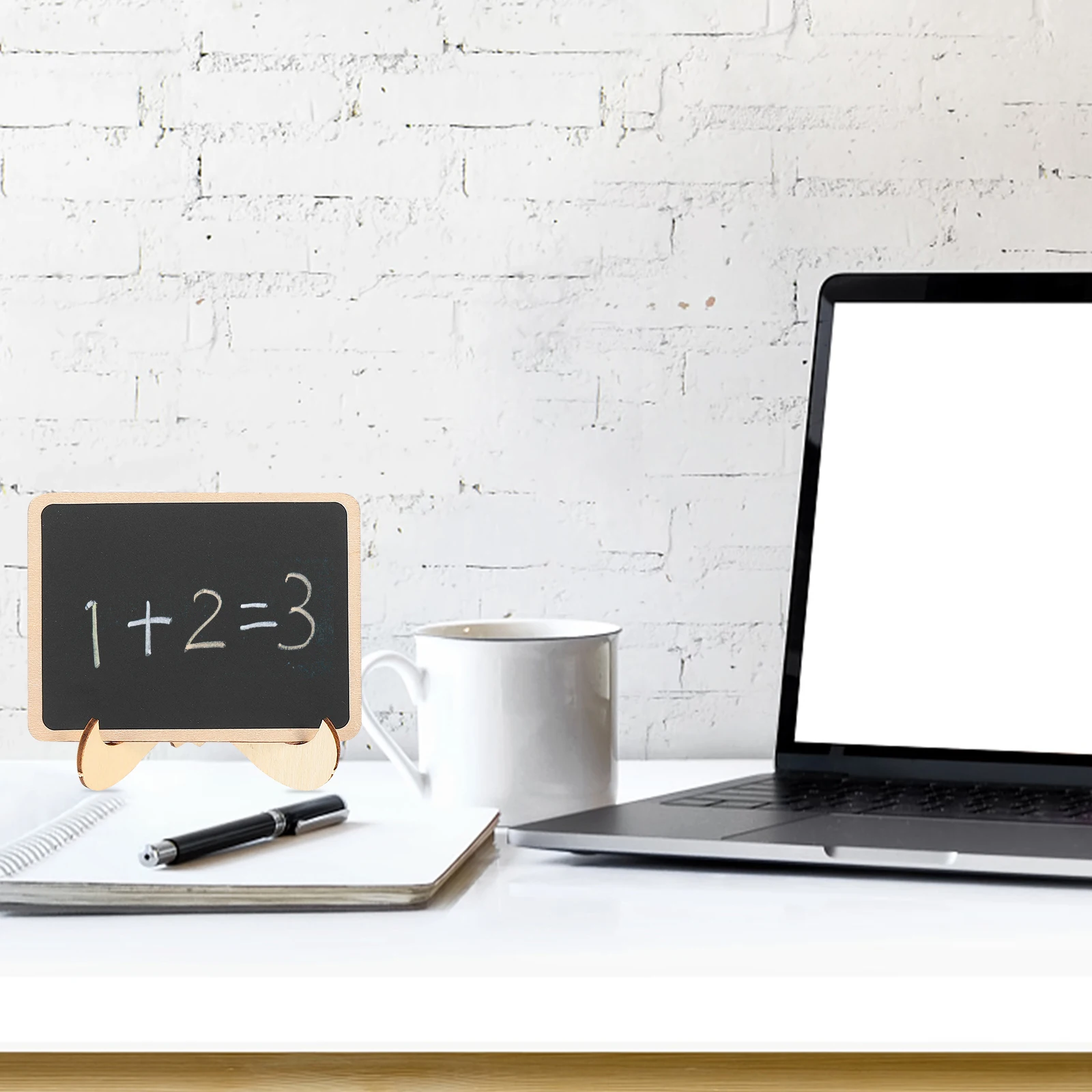 25 Pcs Chalkboard Sign Wooden Black Blackboard Tag Mini Suspending Display Memo Label