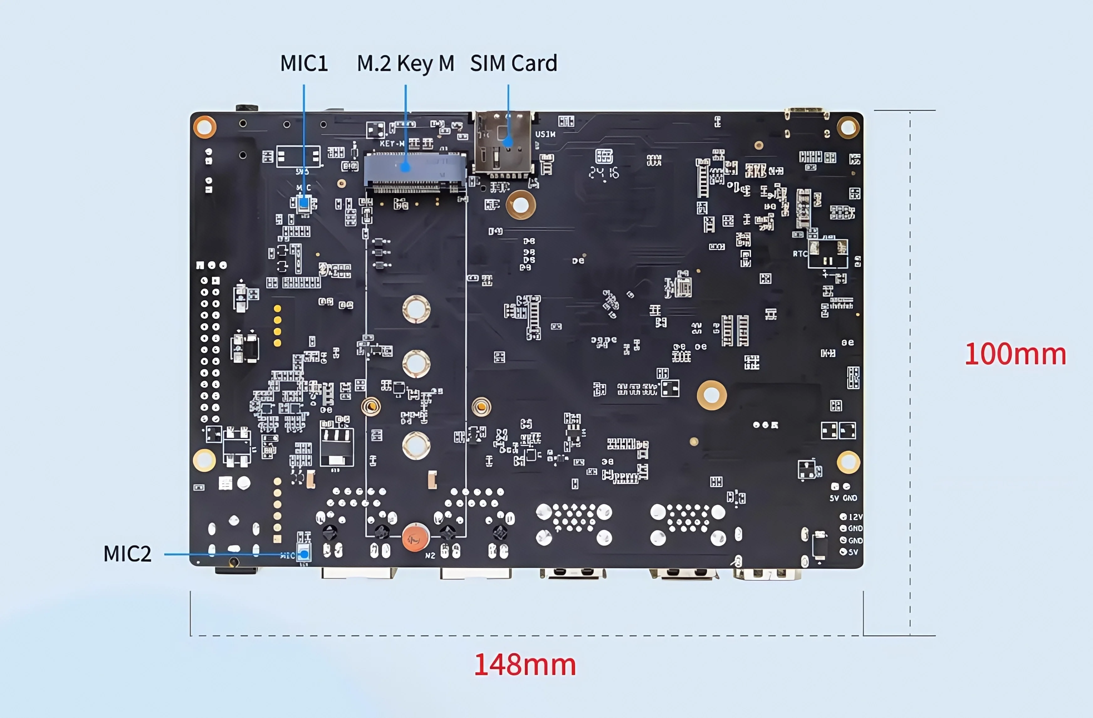 Banana Pi BPI-F3 Eteração de 8 núcleos RISC-V SpacemiT K1 de grau industrial