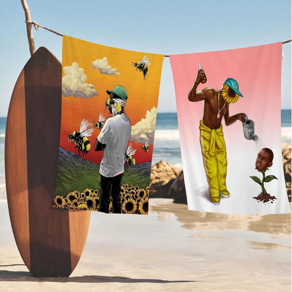 

Rapper T-Tyler The C-Creator Flower Boy Microfiber Beach Towel Absorbent Quick dry Soft Yoga Resort Mountain Climbing Towel
