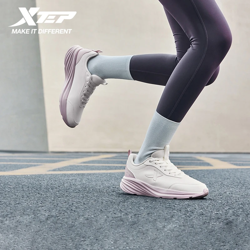 Xtep Running Shoe Support Yu Yi Fw Durability Breathable Cushioning Shock WaterProof Stability Sneakers For Women 875418110055