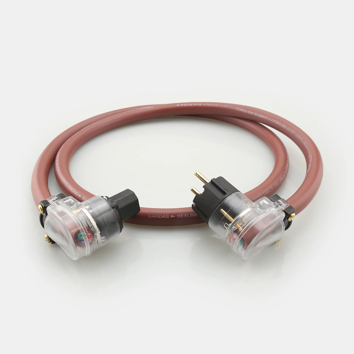 Hi-End Schuko Power Cable HIFI EU US UK Mains Cord 90 Degree Right Angle Power Plug For Amplifier DAC
