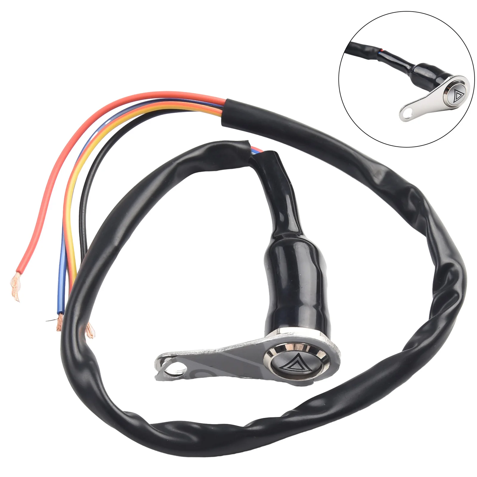 High Quality Material Handlebar Mount Switch Copper Wires Headlight Switch Manual-return Button Aluminium Alloy