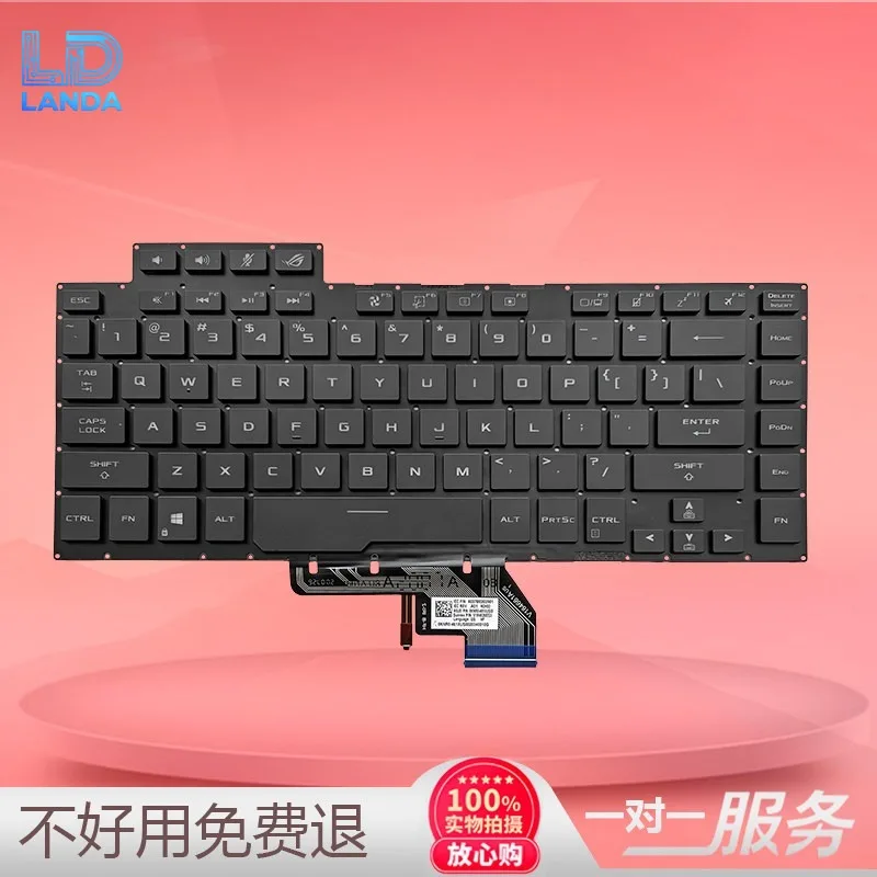 Laptop Replacement Keyboard Compatible with GA502I/G GM502 GU502 GX502D GW GV Models Durable Ergonomic Design Responsive Keys Ea
