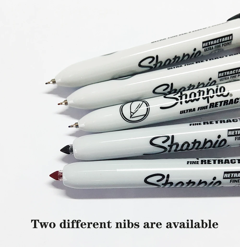 1 Pcs American Sharpie Retractable Push Marker Pen Extremely Fine No Cap Marker Pen Oily Pen 32701 Art  Office Stationery