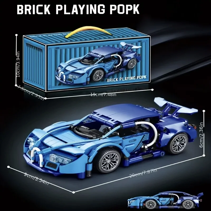 Hot Technische Mini Bouwstenen Auto Racing Sport Snelheid Voertuig Model Stad Mechanische Super Bricks Puzzel Speelgoed Volwassen Gift