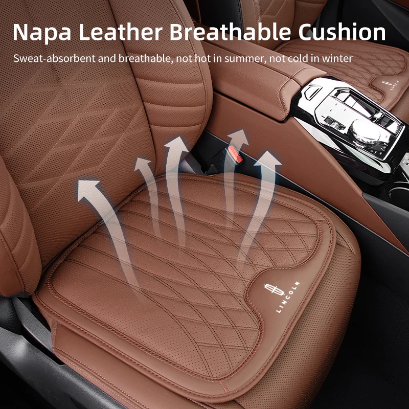 Car Seat Cushion Booster Mat Non-Slip Pad Seat Cover Interior For Lincoln MKZ MKX Aviator Navigator Continental Corsair MKC M - view 6