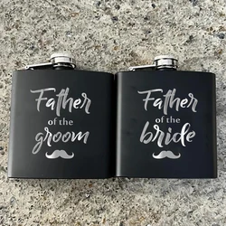 Father of the bride Groomsman Best Man Flask Groom to be Wedding engagement bachelor party bridal shower Proposal gift present