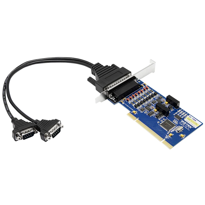 

UOTEK PCI to RS-485 RS-422 Serial Card RS485 RS422 2 Ports High Speed DR44 Expansion Converter with Isolation UT-732I