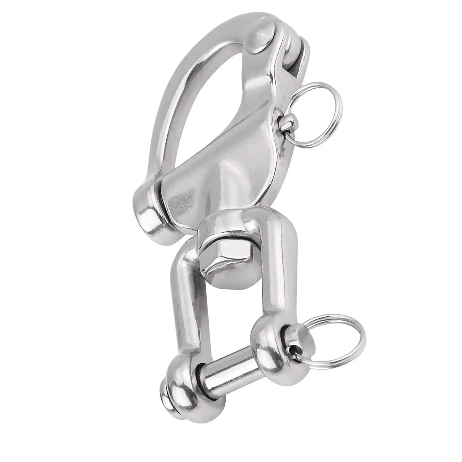 316 Stainless Steel Swivel Snap Shackle for Sailboats - Ideal for Spinnaker Halyard 01# & 03#