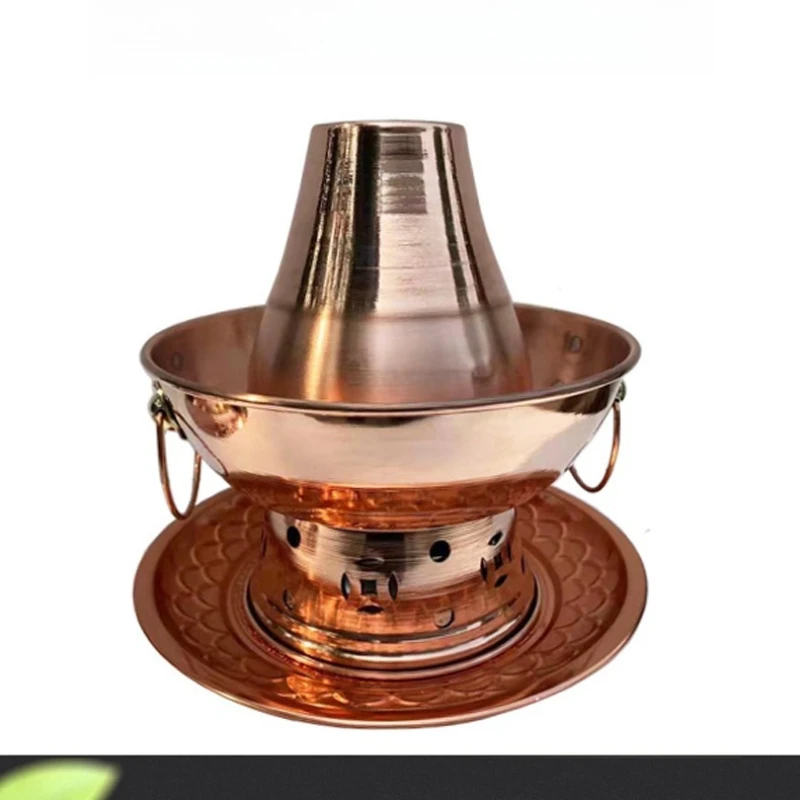 

Pure copper oil copper hot pot vegetable oil alcohol pot single meal type commercial
