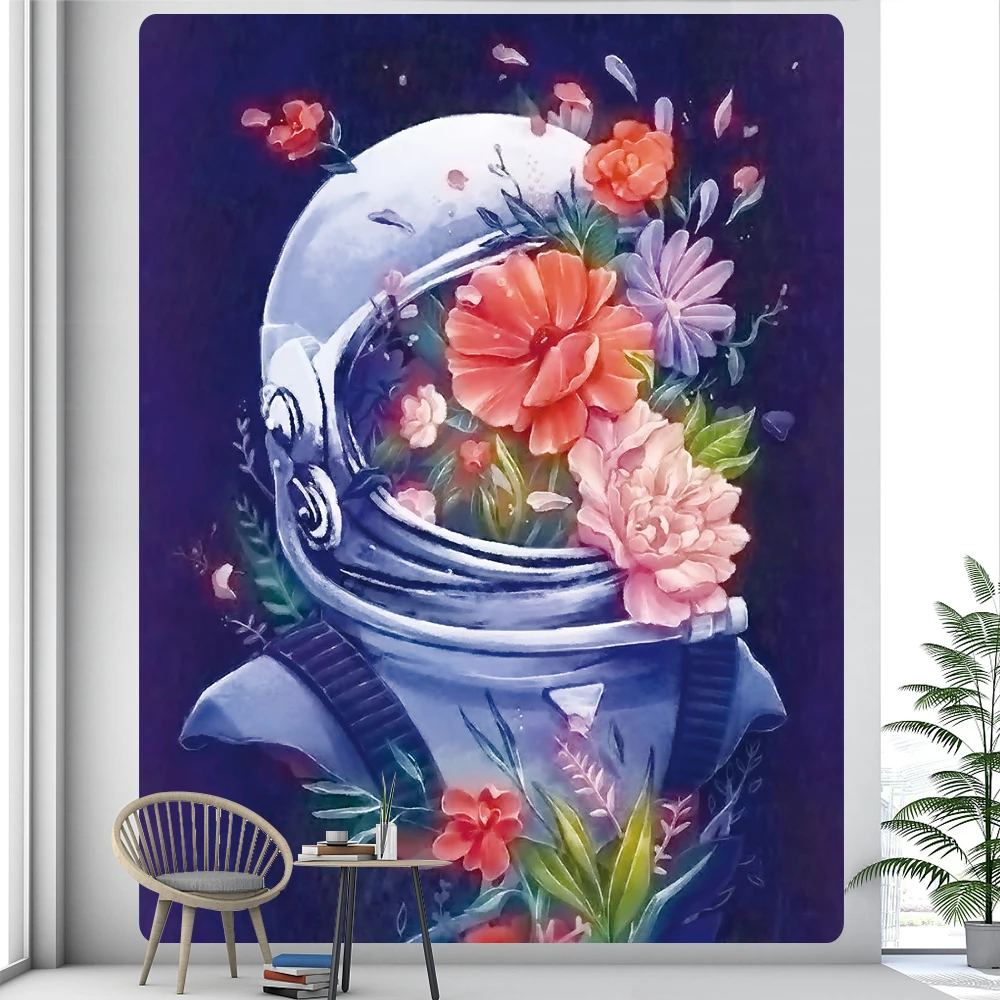 Sci-Fi Spaceman Abstract Home Decor Art Tapestry Boho Decor Yoga Mat Hippie Yoga Mat Room Decor Sheets