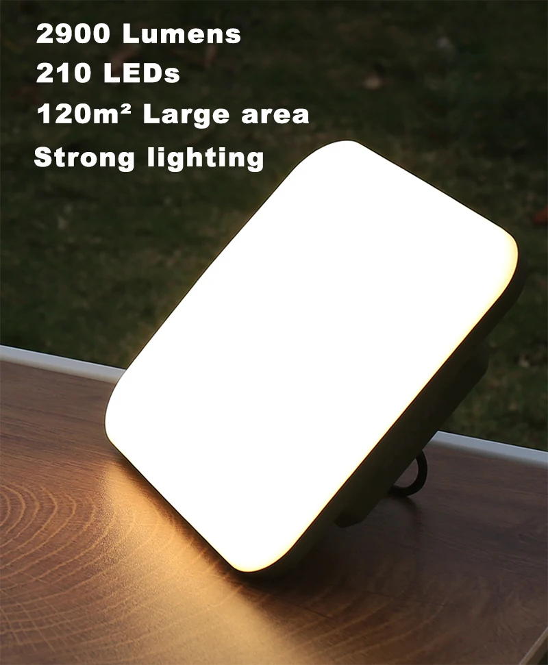 2900 Lumens Camping Lantern LED Camping Light Portable 5 Color Modes Camping Lamp 18000mAh Rechargeable