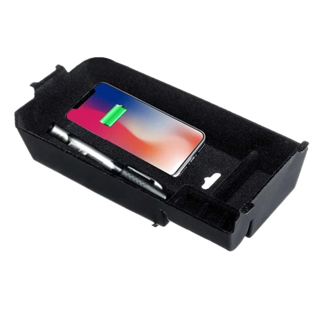 

Car Wireless Mobile Phone Charging Panel Central Armrest Box Storage Box For Mercedes-Benz Glc /