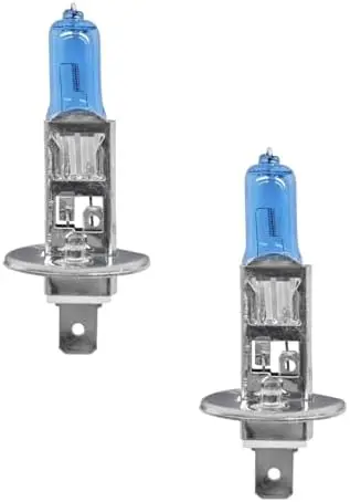 

2 шт. галогенные лампы H1 12 В 100 Вт – белый свет с эффектом ксенона, замена фар Plug & Play для легковых автомобилей и внедорожников