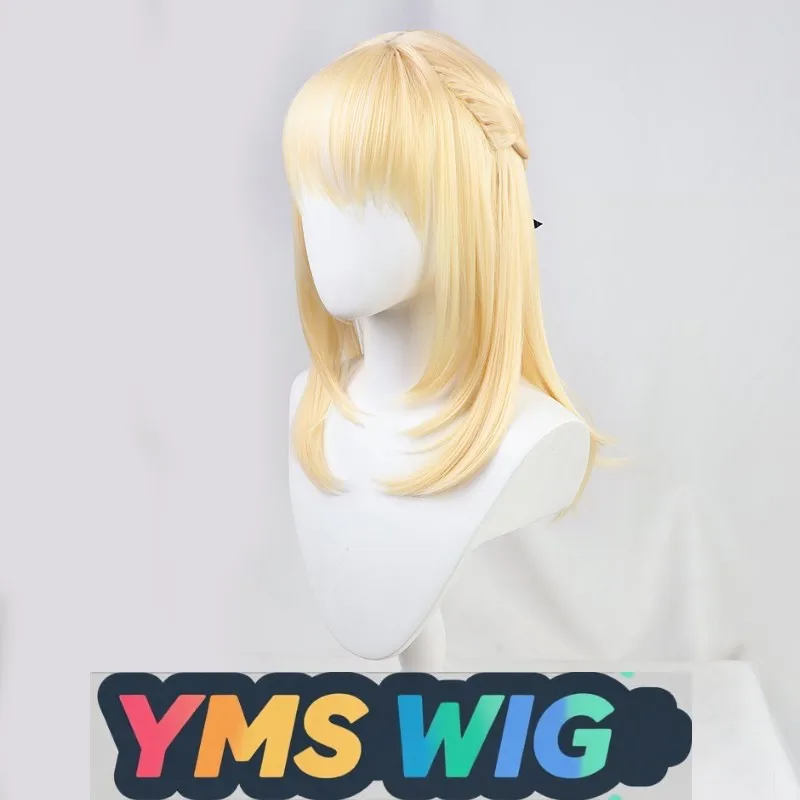 【YMS WIG】vtuber Virtual Idol Shiranui Freya Cosplay Wig Black Ribbon
