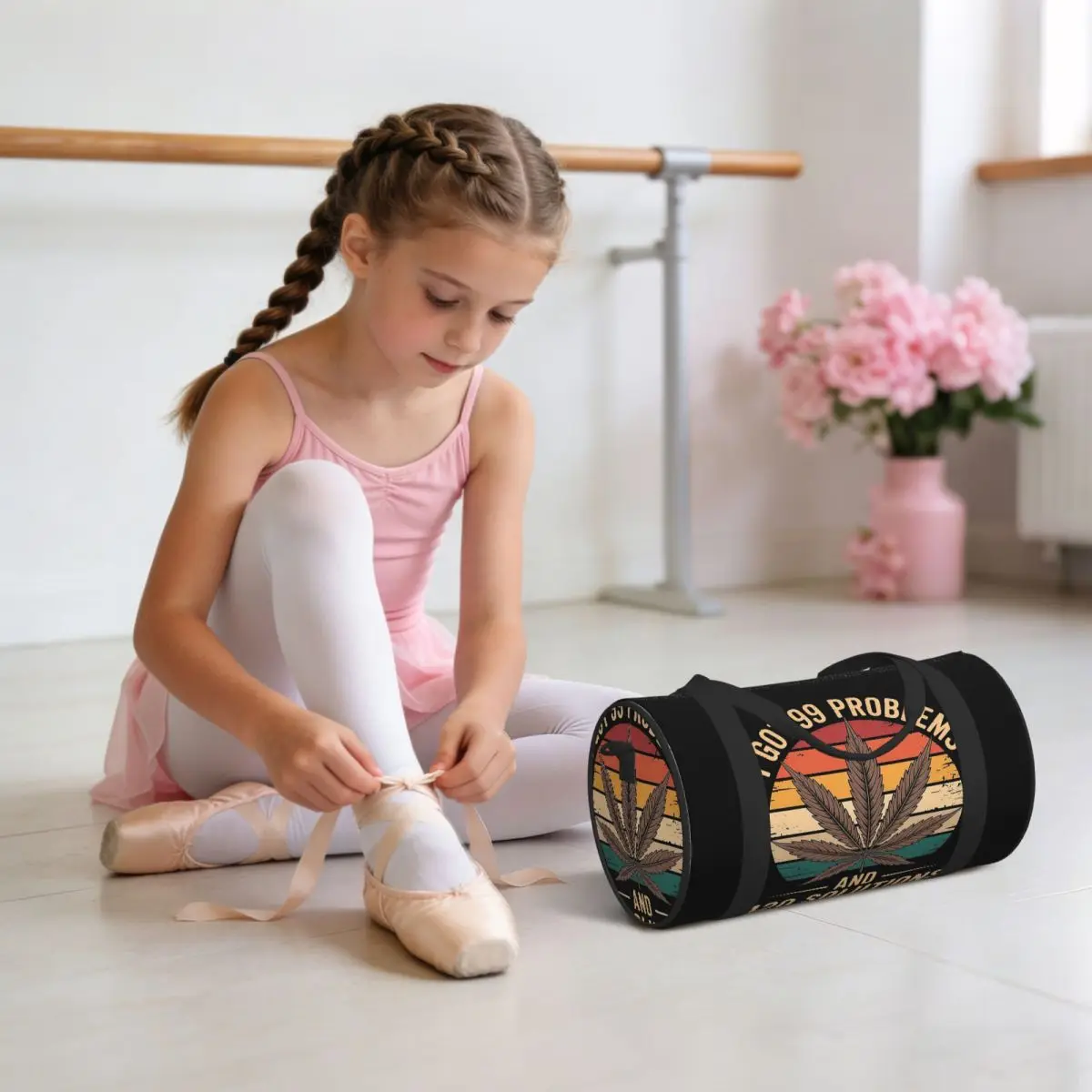 I Got 99 Problems And 420 Solutions Luggage Bag Multi-Functional Duffle Tote Bag Handbags Gym Bags Fitness Bag for Boys Girls