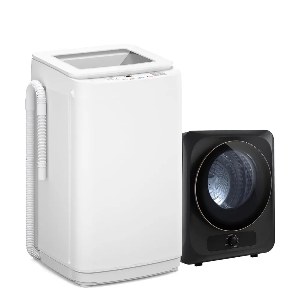 14 lbs Portable Washer Dryer Combo, Fully Automatic Laundry Machine with Drain Pump, Compact for Apartment RV, 1.5 Cu.Ft, Custom