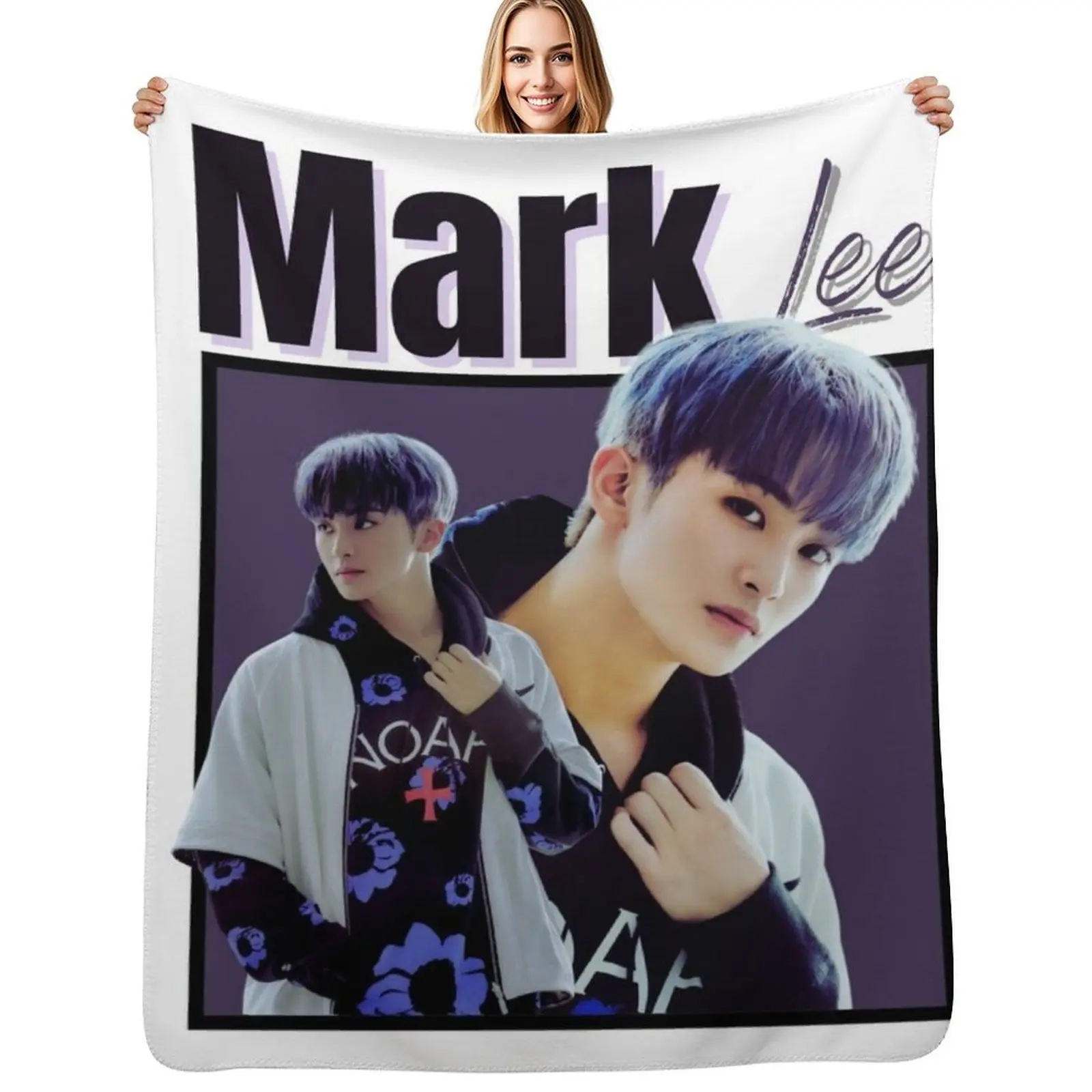 

Mark Lee Throw Blanket Fuzzy Plush Throw Blanket for Sofa Chair