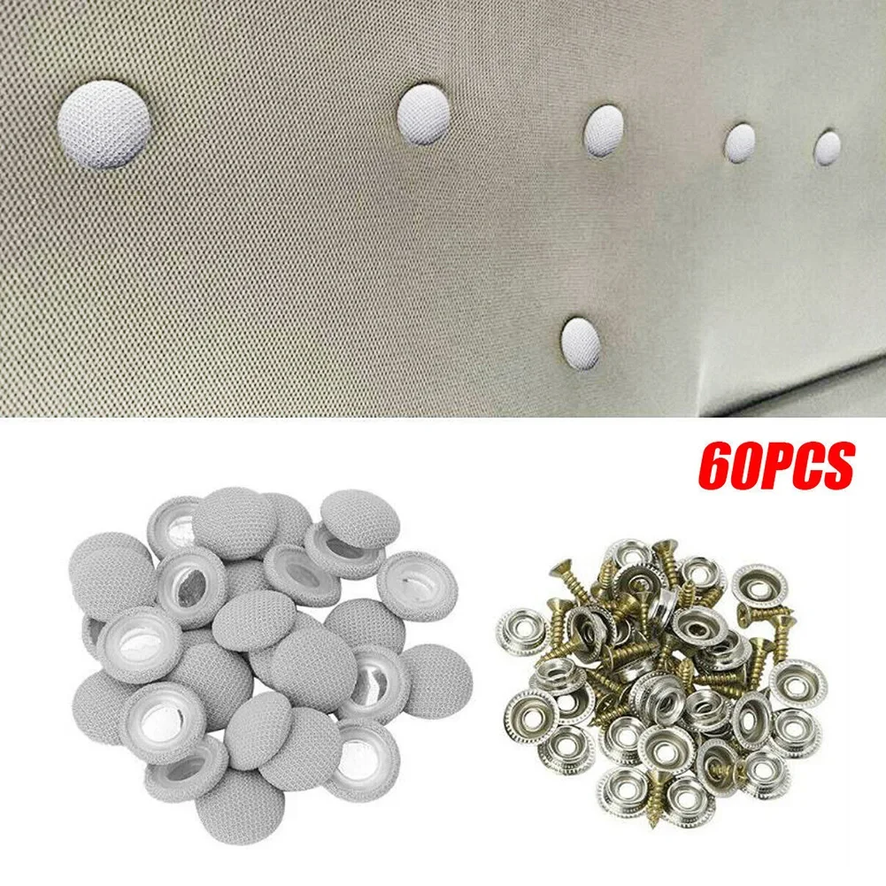 

60 Pcs Car Headliner Repair Button, Auto Roof Snap Rivets Retainer Pin For Sagging Roof Ceiling Fix Car Interior Decorations