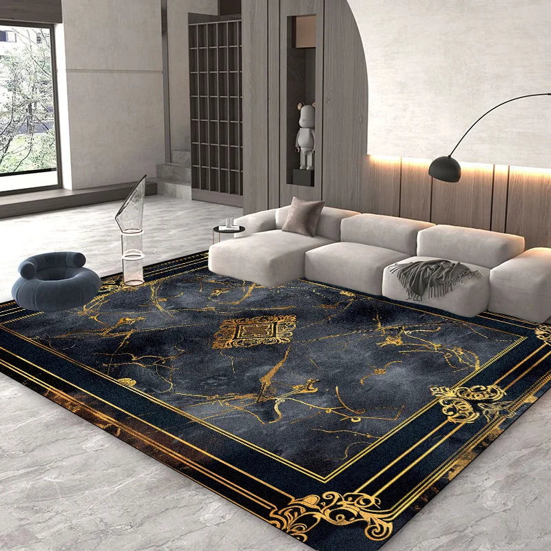 Living Room Decoration Abstract Rugs Modern Home Marble Carpets Hall Sofa Light Luxury Mat Room Doorway Hallway Anti-slip Carpet