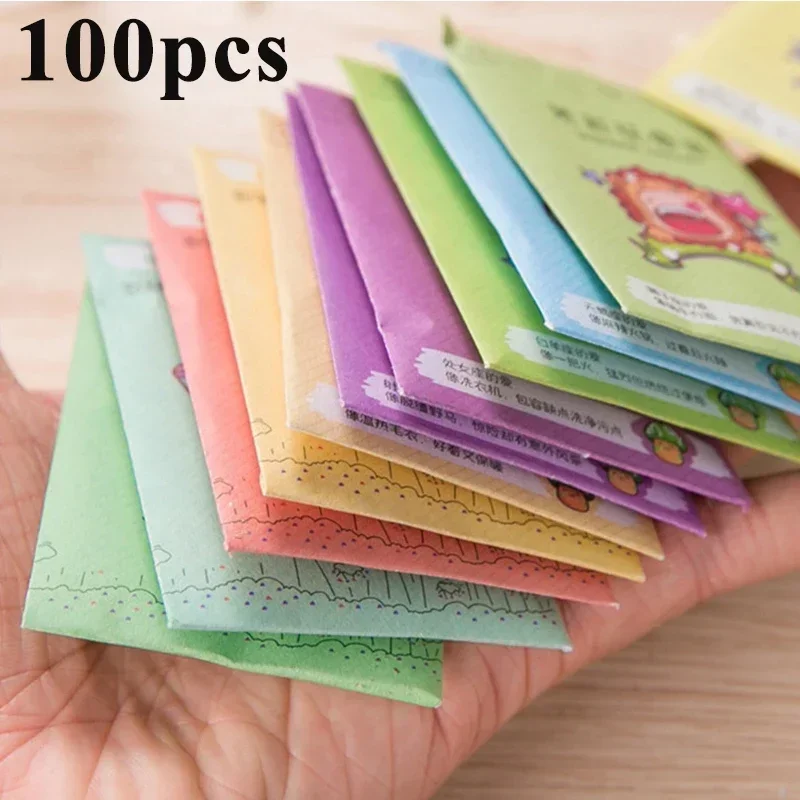 100pcs Fragrance Sachets Freshener Bag Natural Aromatherapy Random Taste Incense Wardrobe-Cupboard  Paper Pocket