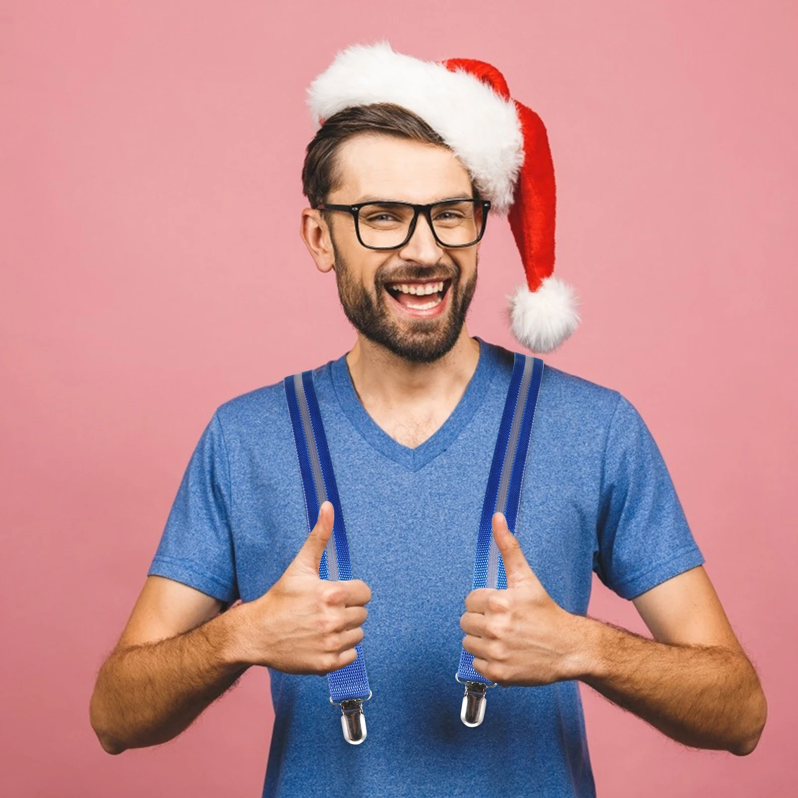 

1Pcs LED Suspender Adjustable Luminous Trouser Strap Glowing Clip-on Belt for Running Hiking Party Costume Accessory