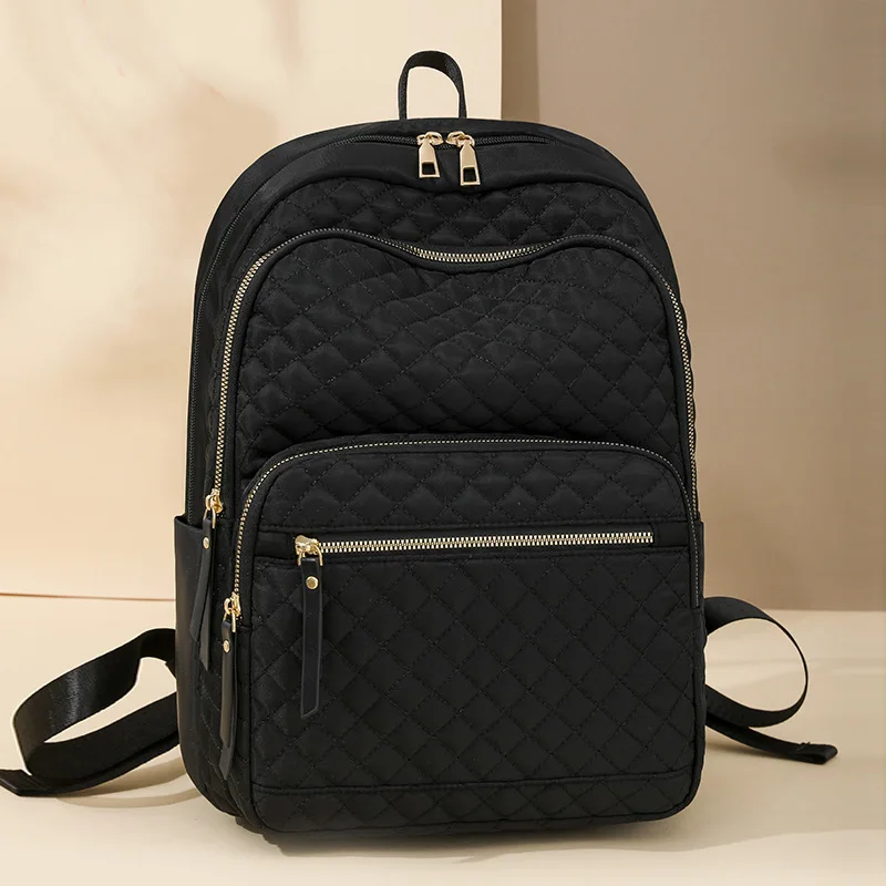 Trendy Simple New Women's Travel Laptop Backpack Casual Large Capacity Double Shoulders Backpack School Bag Gifts On Sale
