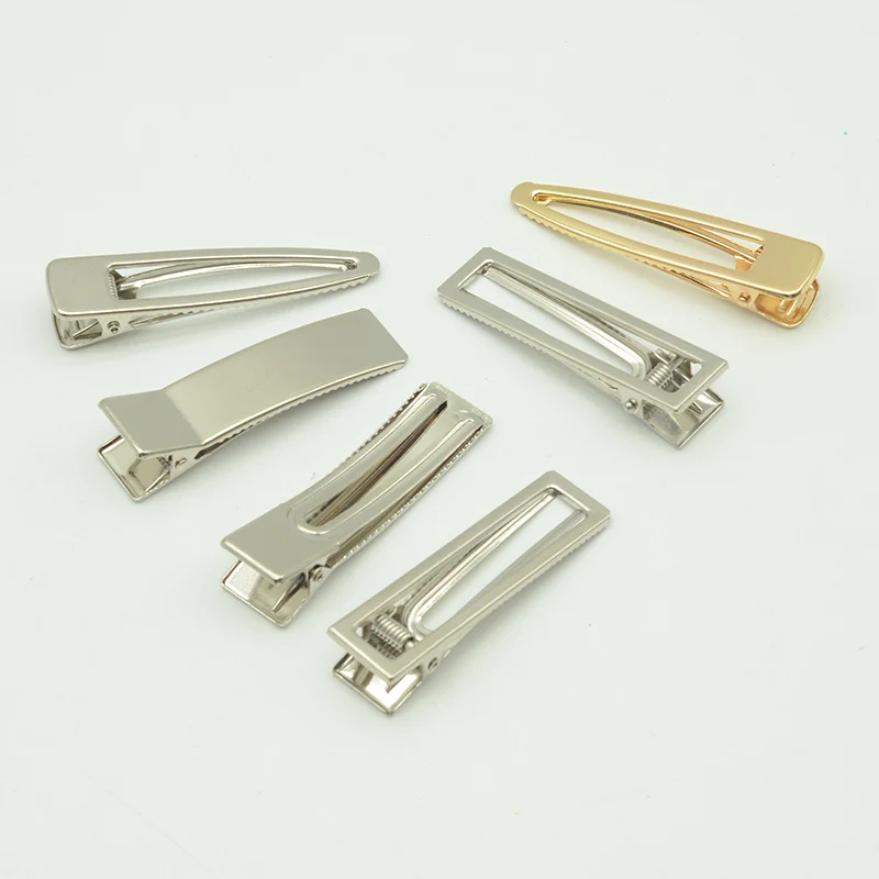 

20 шт., 6 см, арочные массивные прямоугольные металлические зажимы типа «крокодил», простые заколки для волос 6,5 см, базовые заколки для волос для аксессуаров для волос «сделай сам»