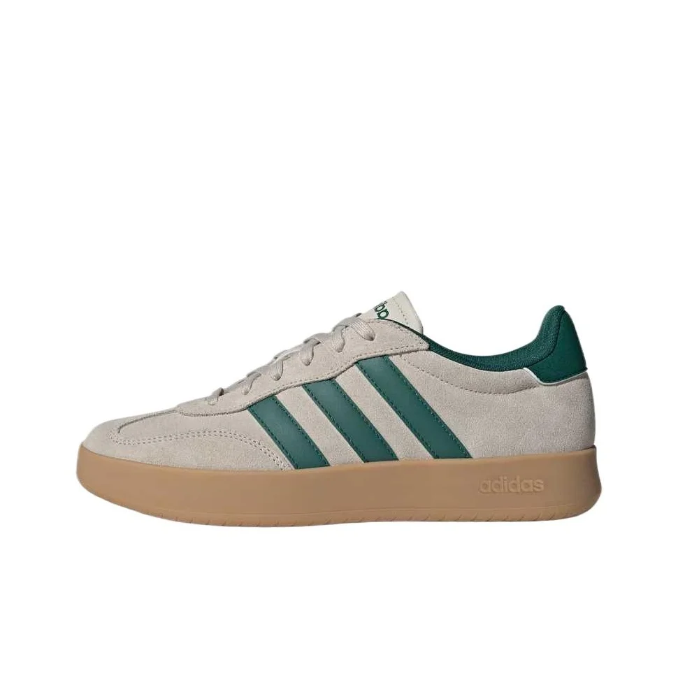 Adidas BARREDA Abrasion Resistant Low top Skateboard Shoes Unisex Brown Green Yellow JQ4236
