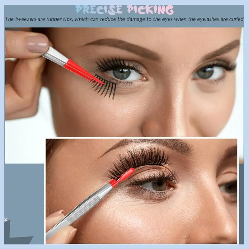 

MLGB-4Pieces Tweezers With Rubber Tips Tweezers PVC Coated Tweezers Set, Rubber Straight/Flat Tip Tweezer Bent Tweezers