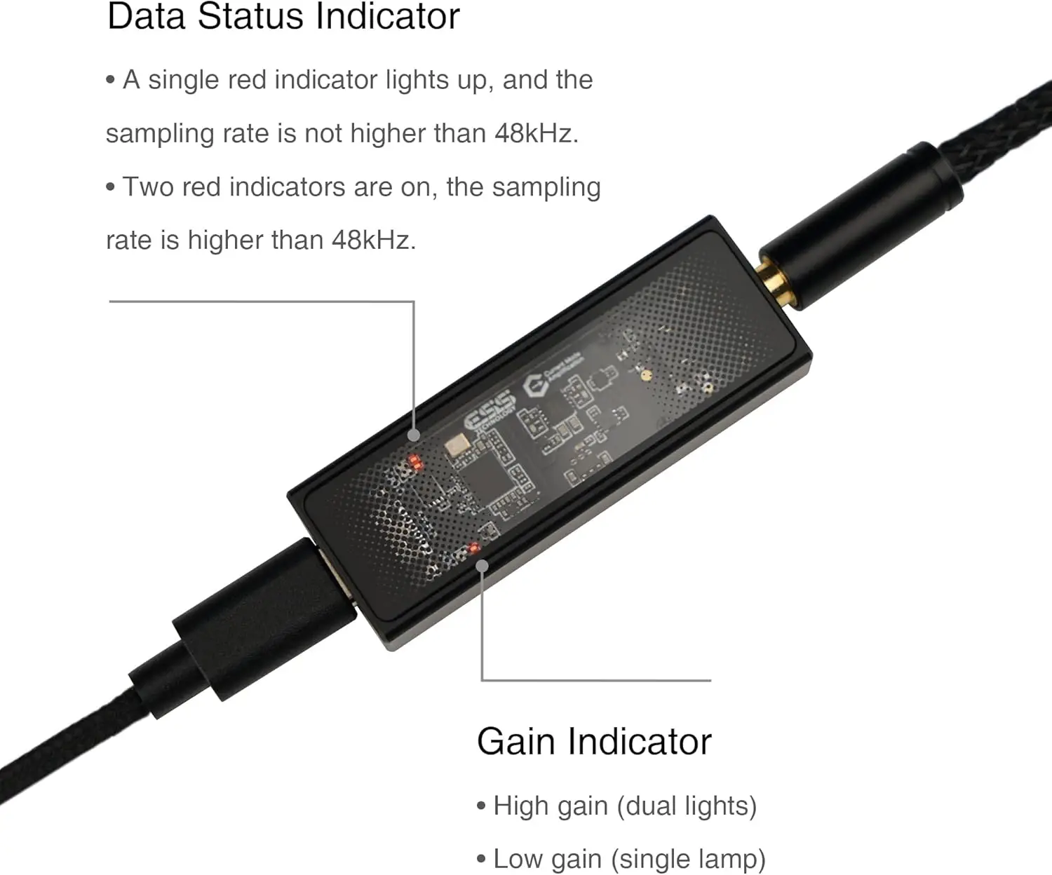 Questyle M12i ESS insignia portátil USB DAC/AMP ES9281AC Chip Hi-res PCM DSD512 modos de ganancia adaptables amplificador de auriculares 3,5mm