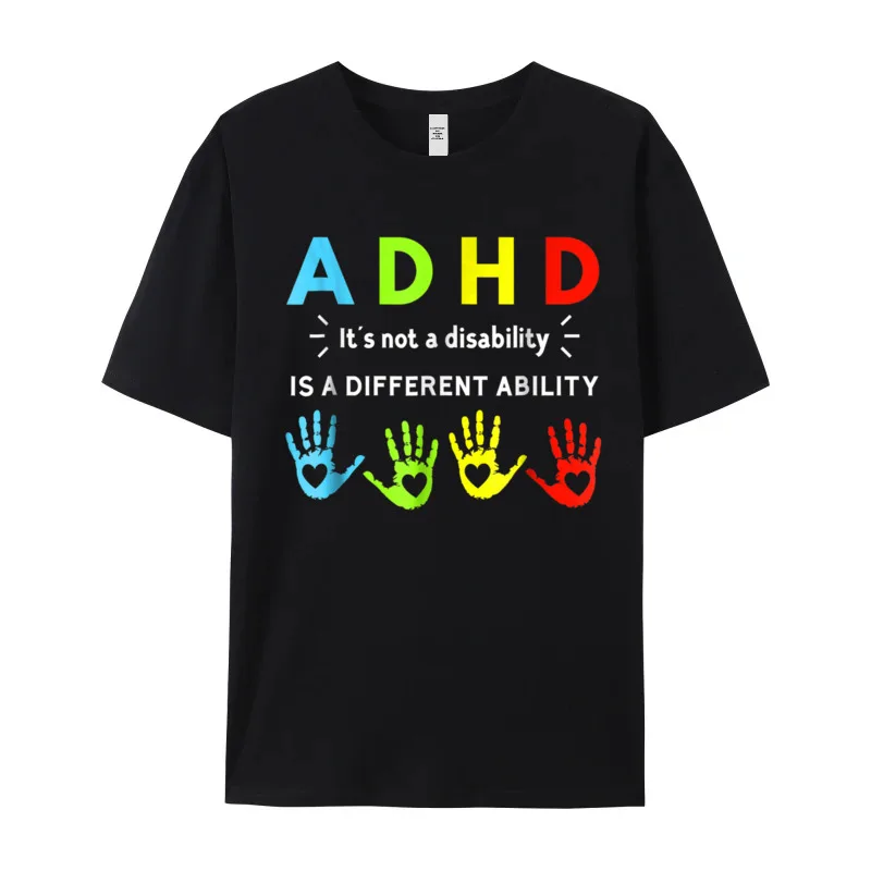 ADHD Awareness T shirt__18997 Cute Mens Tshirts Crewneck Short Sleeve Premium Cotton Tees Print T Shirt