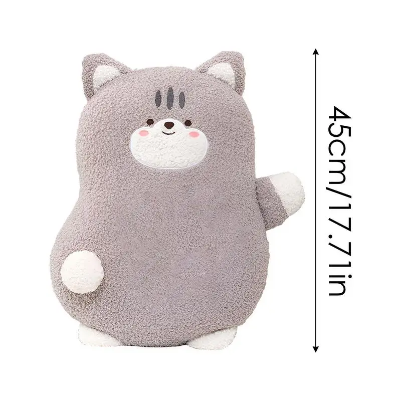 ตุ๊กตาแมวแมว KidsPlush ของเล่นหมอน 45 ซม.แมวตุ๊กตารูปตุ๊กตาของเล่น Fluffy Cat ของเล่นสําหรับโซฟาห้องนอนตกแต่งรถ