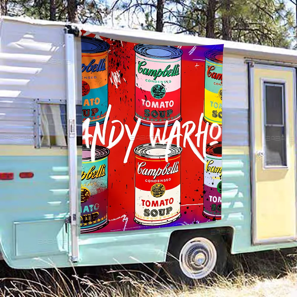 Andy Warhol Kunst High-End-Qualität Banner Druck künstlerische Atmosphäre Stil Camping Flagge