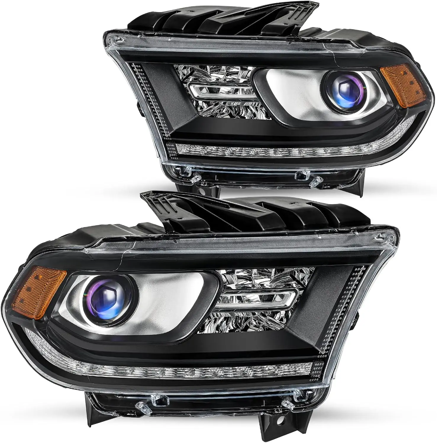 

Фара в сборе [с светодиодной подсветкой DRL] совместима с Dodge Durango 2016-2020 гг., заводская галогенная модель, сменный драйвер фар и P