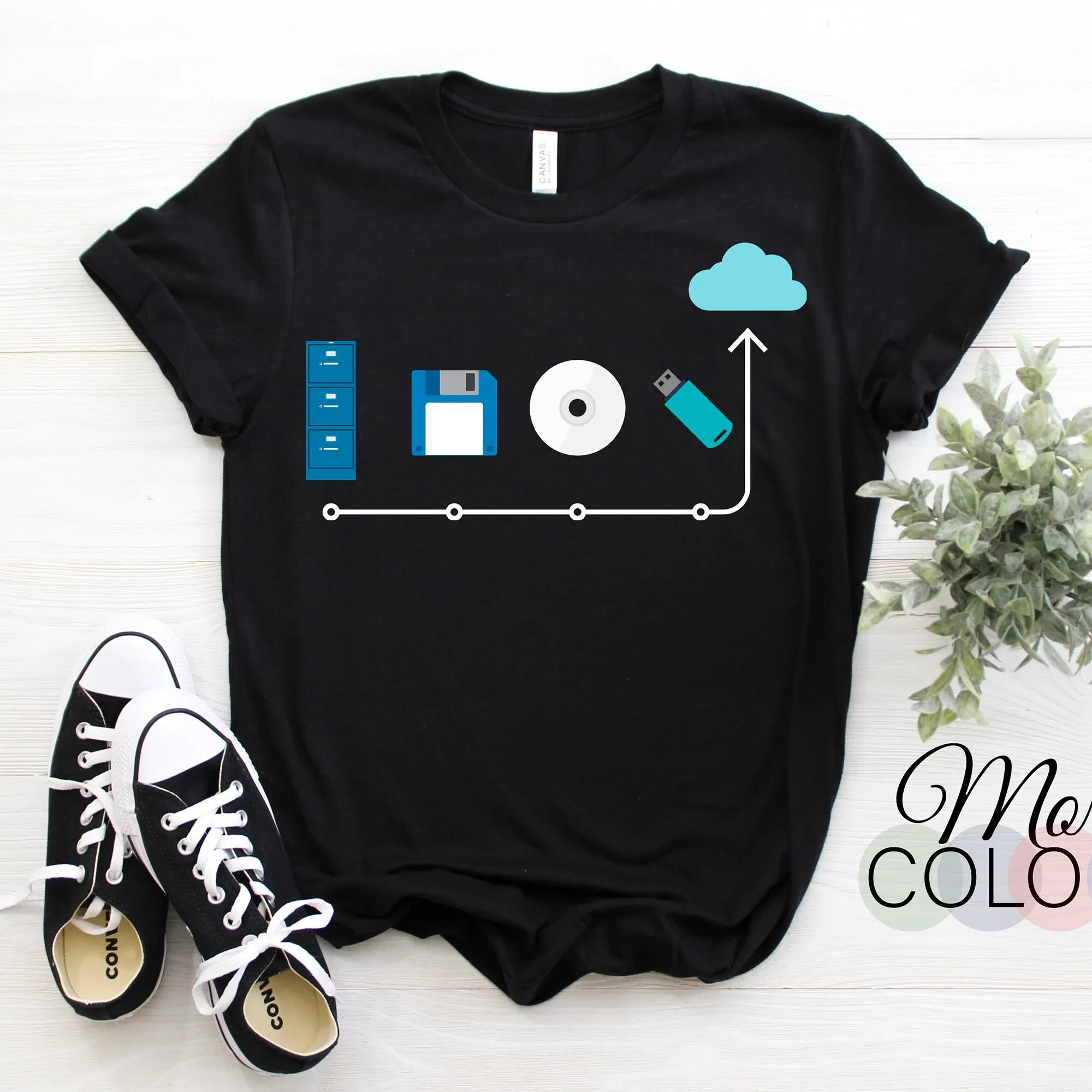 Cloud It Professional Sys Admin Programming Coding Floppy Disk T Shirt Web Developer Programmers Software Coder