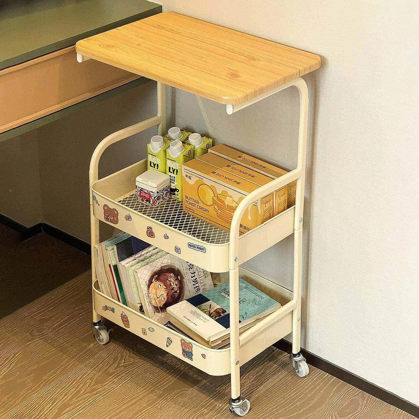 multi-layer-mobile-storage-rack-small-cart-bedroom-kitchen-snack-stand-dormitory-side-table-wood-surface-treatment