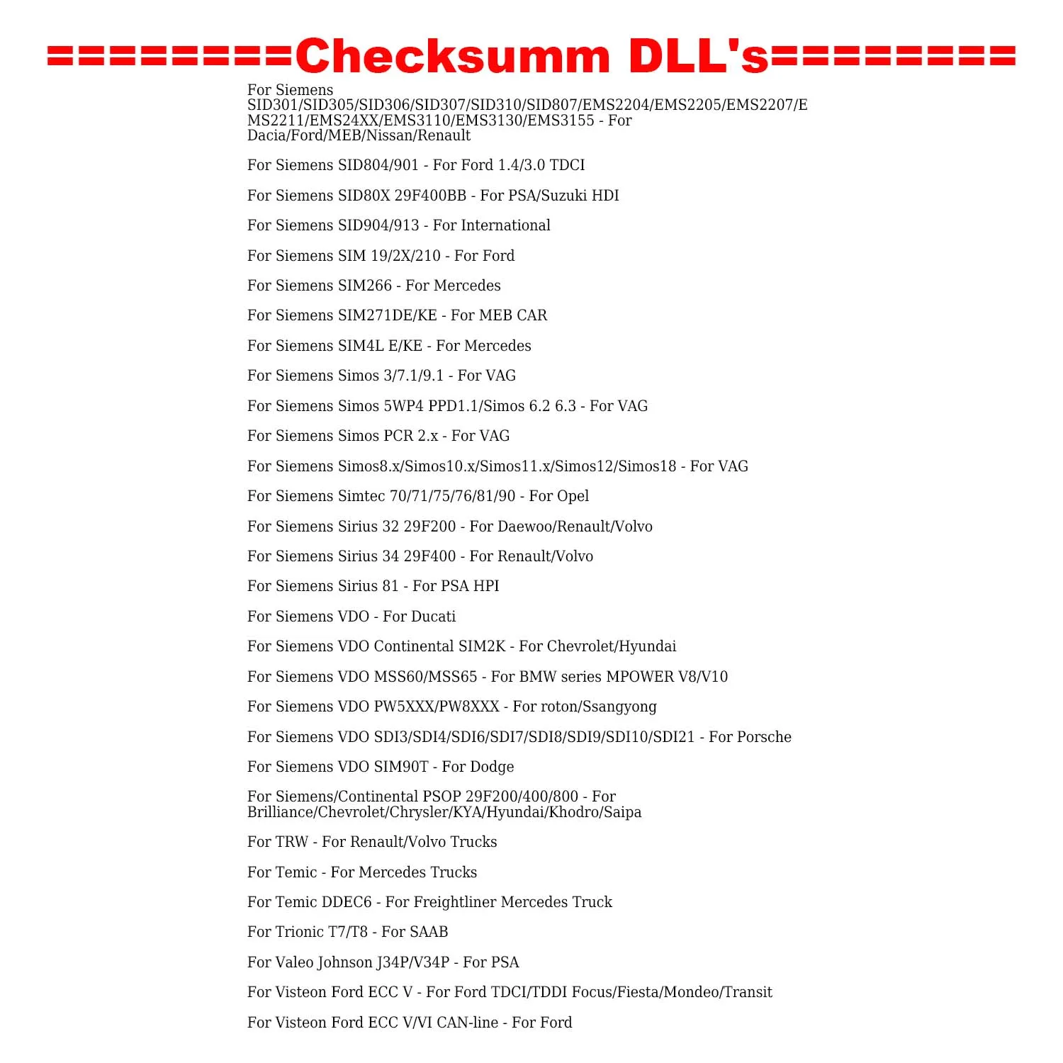 أداة حاسبة LSuite 1.0 Checksum L-suite تصحيح Cheksum لـ Ksuite Kess Ktag لـ KT200 لمبرمج Fox-Flash ECU وما إلى ذلك