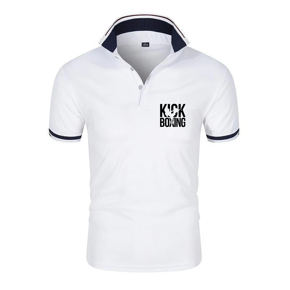 Kickboxing Karate Korean Taekwondo Kung Fu new men's six-color Polo featuring prints is suitable for the summer season T shirt