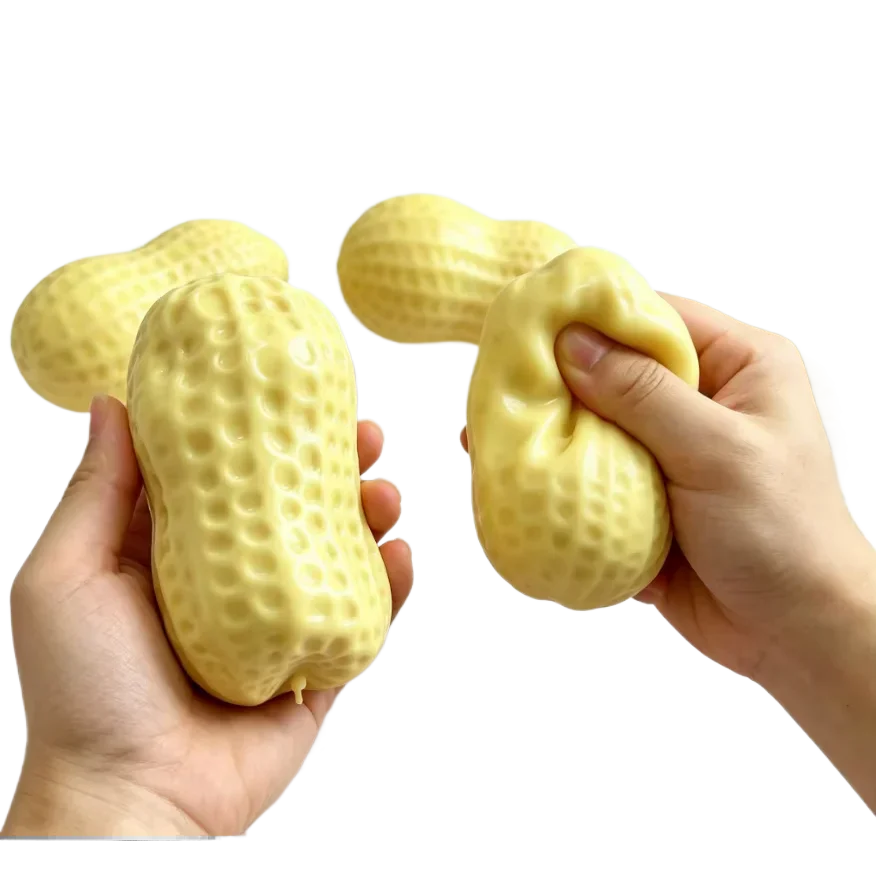 3 Arten von Kokosnussöl/ Baustein/ Mehl Erdnuss Formbarer Stressball Fidget Squishy Spielzeug Butterartiges Fidget Sensorisches Anti-Stress-Geschenk