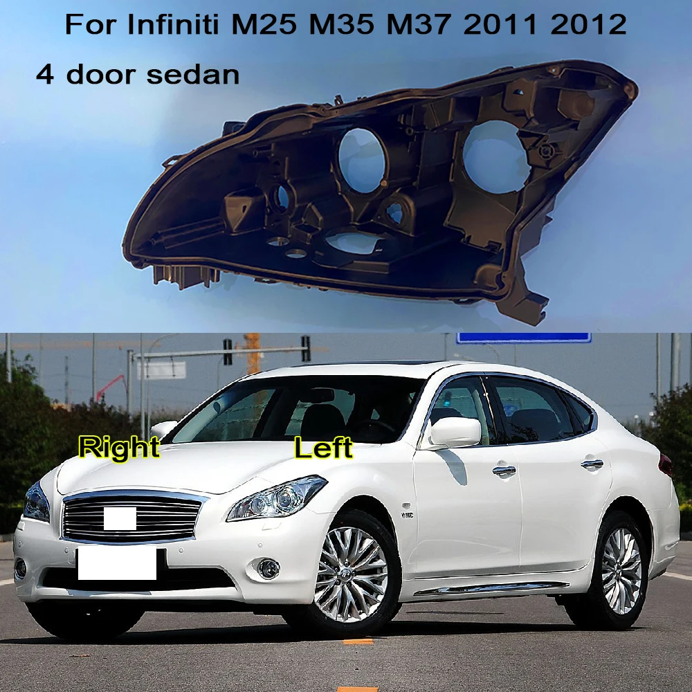 

For Infiniti M25 M35 M37 2011 2012 Headlight Base Headlamp House Car Rear Base Auto Headlight Back House