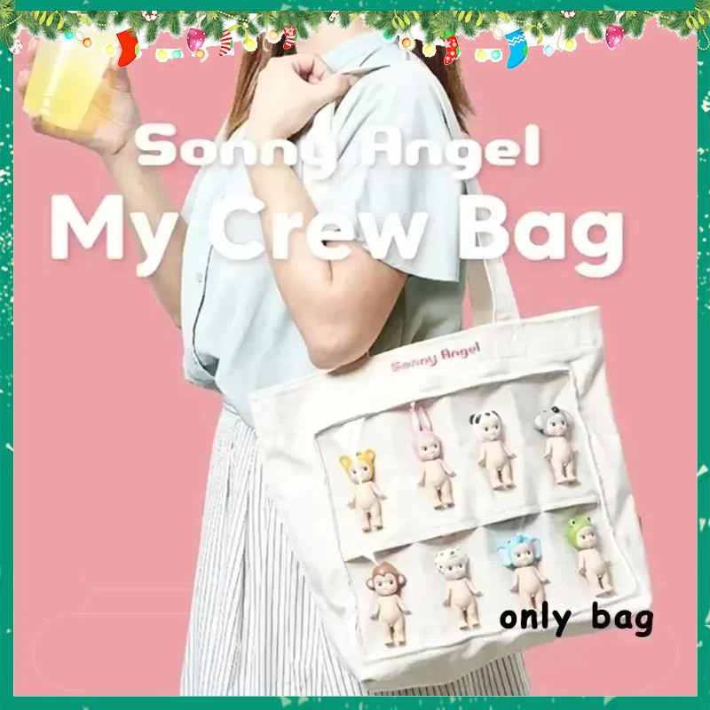 ソニーエンジェル-キャンバス収納バッグ,人形装飾用透明ディスプレイバッグ,ファイル,ノートブック,ギフト,新品,2024