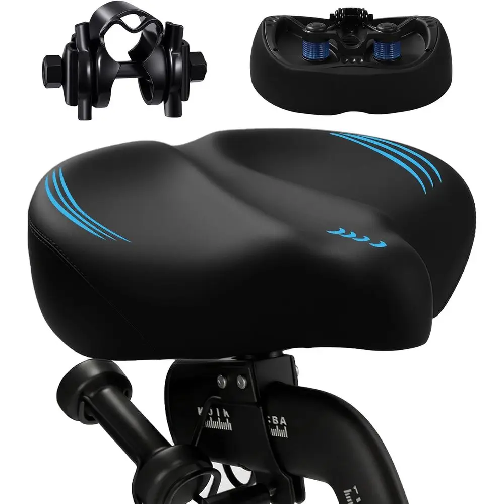 

Ультраширокое увеличенное велосипедное сиденье, комфортное велосипедное седло из пены с эффектом памяти, водонепроницаемое универсальное велосипедное сиденье для тренировок, шоссейных велосипедов, размер M