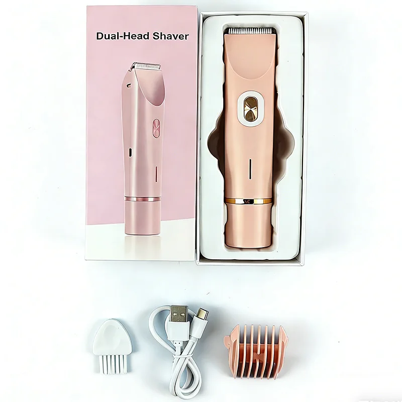 Household electric shaving kit for women, hair removal device with IPX7 water resistance, painless shaving machine