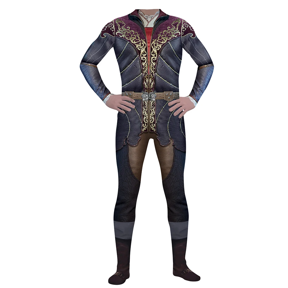 Astarion Cosplay fantasia para homem, roupas fantasia, macacão, capa, masculino, Roleplay, Halloween, Carnaval, jogo, acessórios